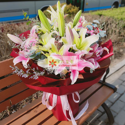 通辽8支多头百合，万事如意喜上加喜